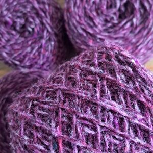 Pure Wool Purple Yarn Lot, 350g